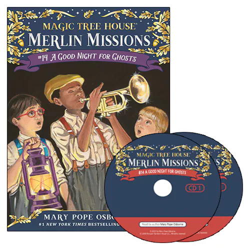 Magic Tree House Merlin Missions #14 Set / A Good Night for Ghosts (Paperback+CD)