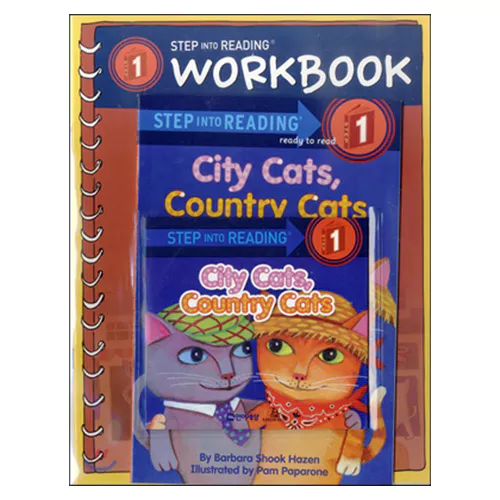Step into Reading Step1 / City Cats, Country Cats (Book+CD+Workbook)(New)