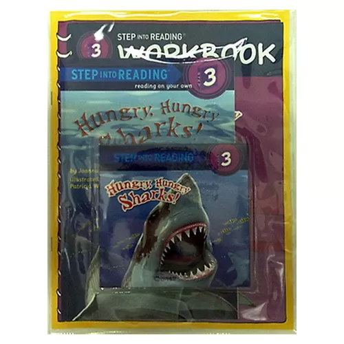 Step into Reading Step3 / Hungry, Hungry Sharks! (Book+CD+Workbook)(New)