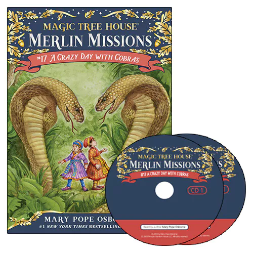 Magic Tree House Merlin Missions #17 Set / A Crazy Day with Cobras (Paperback+CD)