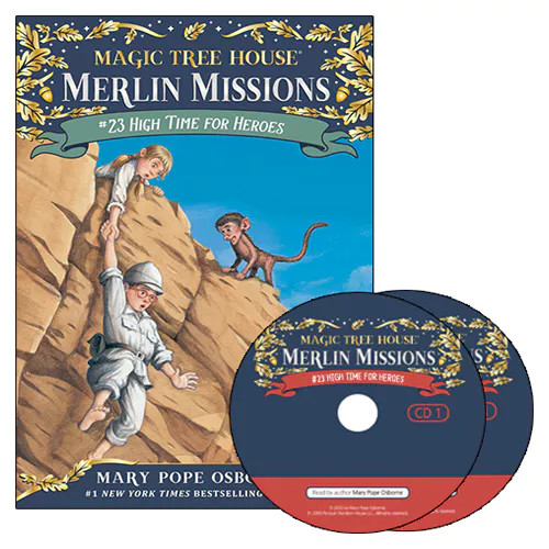 Magic Tree House Merlin Missions #23 Set / High Time for Heroes (Paperback+CD)