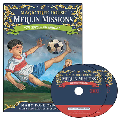 Magic Tree House Merlin Missions #24 Set / Soccer on Sunday (Paperback+CD)