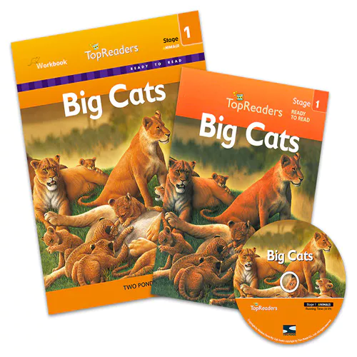 Top Readers 1-01 Workbook Set / Animals - Big Cats