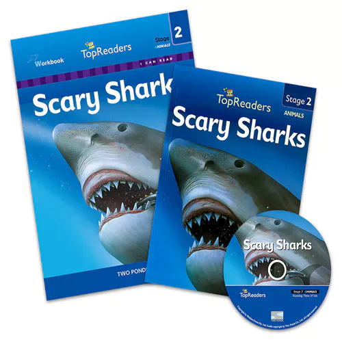 Top Readers 2-01 Workbook Set / Animals - Scary Sharks