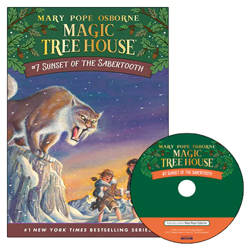 Magic Tree House #07 Set / Sunset of the Sabertooth (Book+CD)