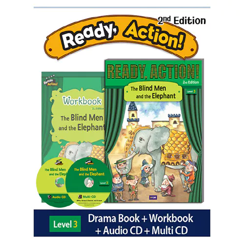 Ready Action 3 Set / The Blind Men and the Elephant (Student&#039;s Book+WorkBook+Audio CD+Multi CD) (Second Edition 2E)(2020)