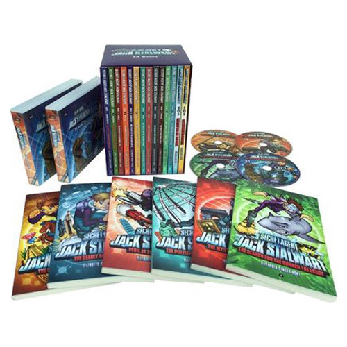 Secret Agent Jack Stalwart #1~14 Book+CD Full Set
