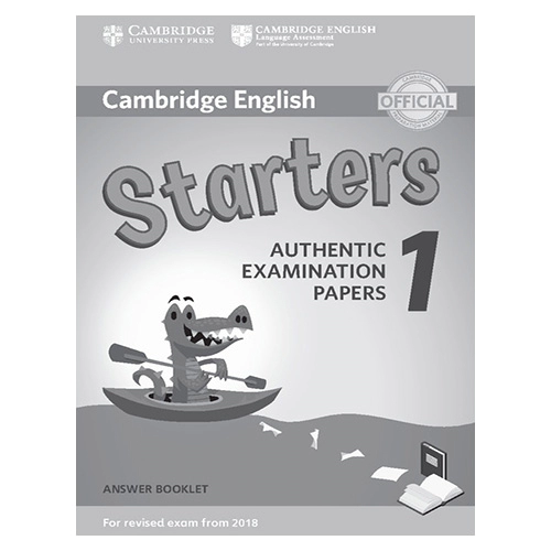Cambridge English Starters 1 for Revised Exam from 2018 Answer Booklet : Authentic Examination Papers