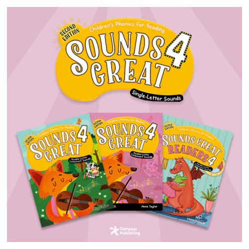 Sounds Great 4 Double-Letter Consonant Set (Student&#039;s Book+Workbook+Readers) (2nd Edition)
