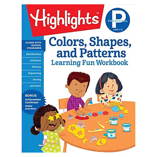 Highlights Preschool Colors, Shapes, and Patterns Learning Fun Workbook (Grade Pre-K)