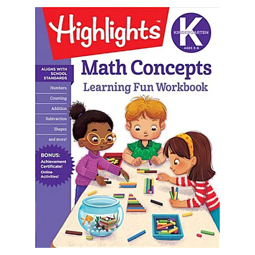 Highlights Kindergarten Math Concepts Learning Fun Workbook (Grade K)