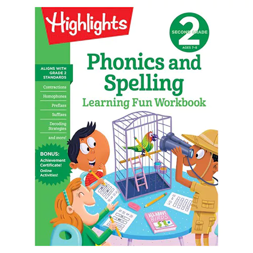 Highlights second Grade Phonics and spelling Learning Fun Workbook (Grade 2)