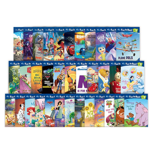 Disney Fun to Read, Learn to Read! 1단계 Book Full Set (25종)
