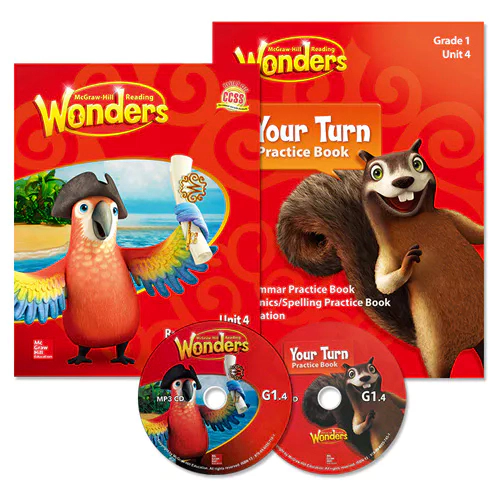 Wonders Grade 1.4 Reading / Writing Workshop &amp; Your Turn Practice Book with QR