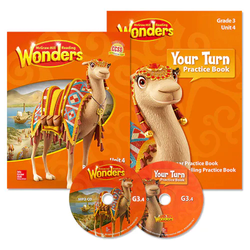 Wonders Grade 3.4 Reading / Writing Workshop &amp; Your Turn Practice Book with QR