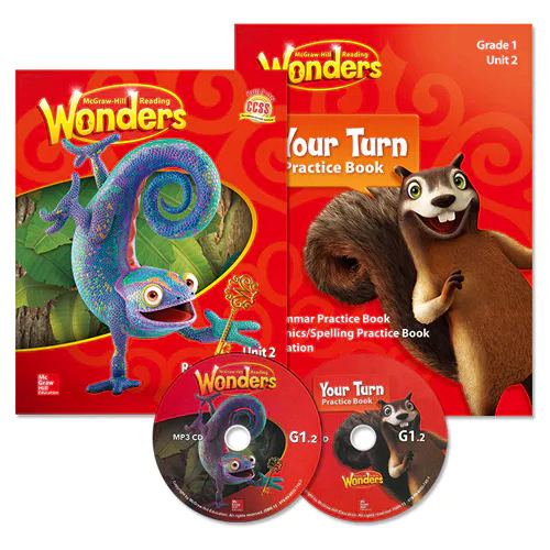 Wonders Grade 1.2 Reading / Writing Workshop &amp; Your Turn Practice Book with QR