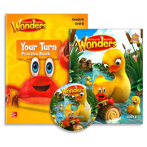 Wonders Grade K.08 Reading / Writing Workshop &amp; Your Turn Practice Book with QR