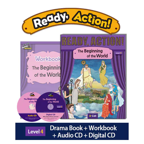 Ready Action 4 Set / The Beginning of the World (Drama Book+WorkBook+Audio CD+Digital CD) (2nd Edition)(2017)