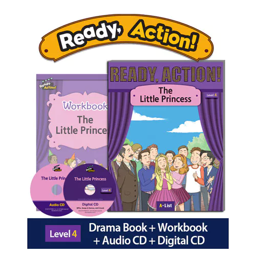 Ready Action 4 Set / The Little Princess (Drama Book+WorkBook+Audio CD+Digital CD) (2nd Edition)(2017)