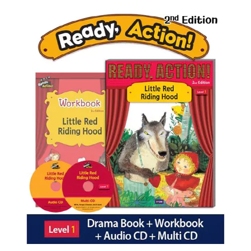Ready Action 1 Set / Little Red Riding Hood (Student&#039;s Book+WorkBook+Audio CD+Multi CD) (2nd Edition)(2020)