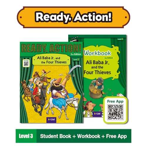 Ready Action 3 Set / Ali Baba Jr. and the Four Thieves (2nd Edition)(2023)