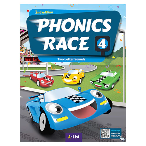 Phonics Race 4 : Two Letters Sounds Student&#039;s Book with Workbook &amp; App (2nd Edition)